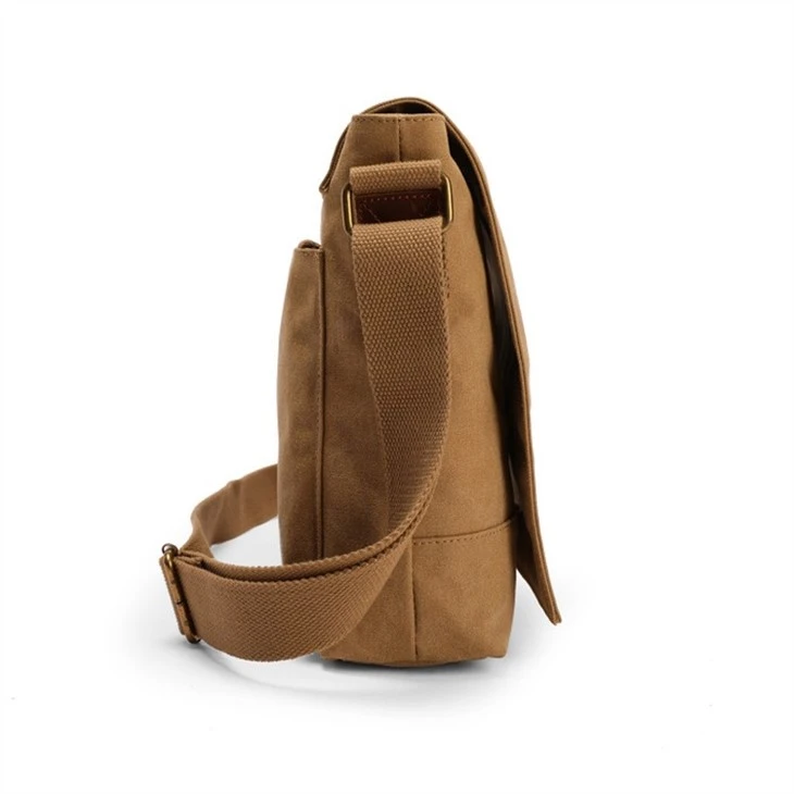 canvas shoulder carrier bag-side